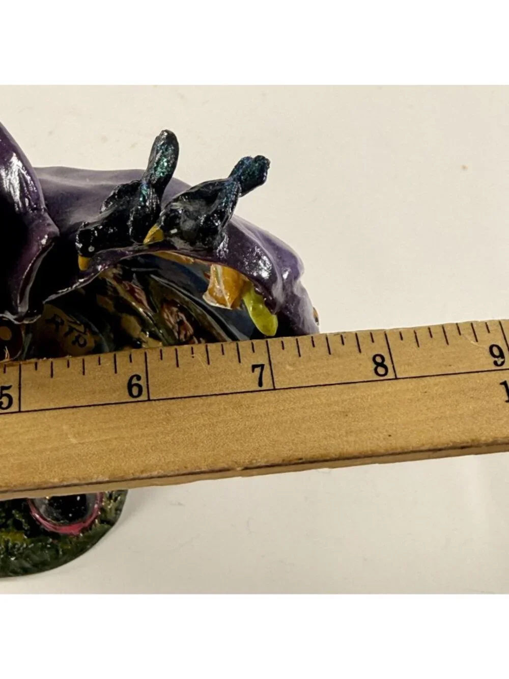 Vintage Whimsical Vampire Halloween Figurine Gothic Graveyard 9